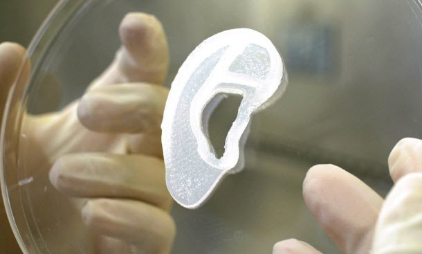  ابتكار أذن بشرية صناعية باستخدام تقنيات الطباعة ثلاثية الأبعاد